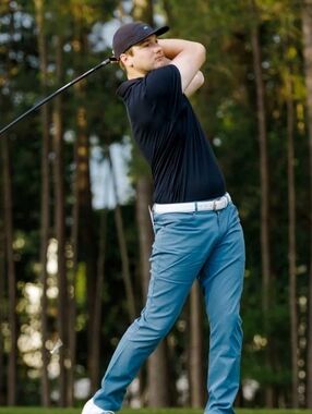 Myles Apparel Tour Pant Mens 30x30 Blue Stretch 5-Pocket Travel Work Chino